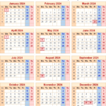 How Many Weeks In 2024 Calendar Year