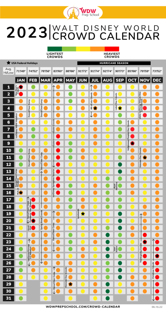 Disney Crowd Calendar 2024 By Park 2024 Calendar Printable