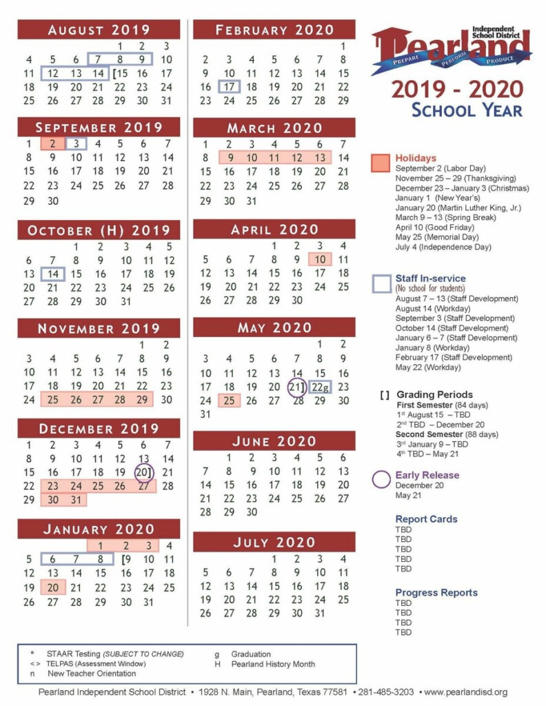 Pearland Isd Calendar 2024-25