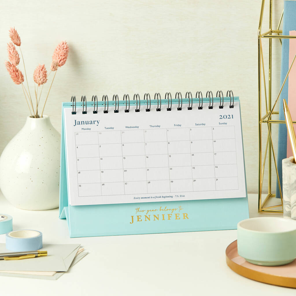 Desk Calendar 2021 2024
