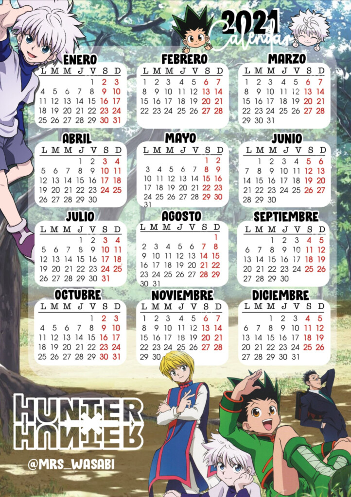 2024 Anime Calendar