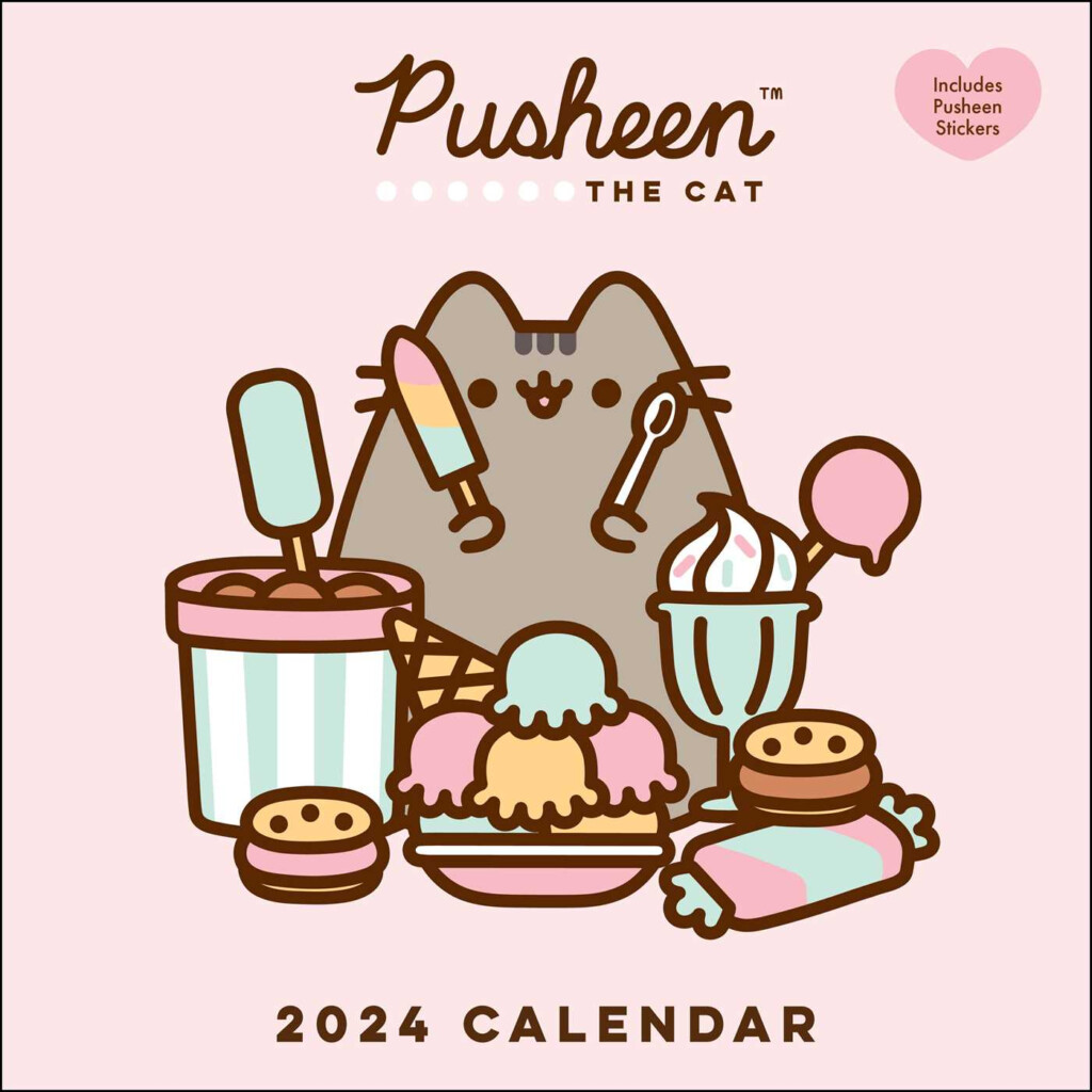 Pusheen Calendar 2024