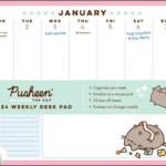 Desk Pad Calendar 2024