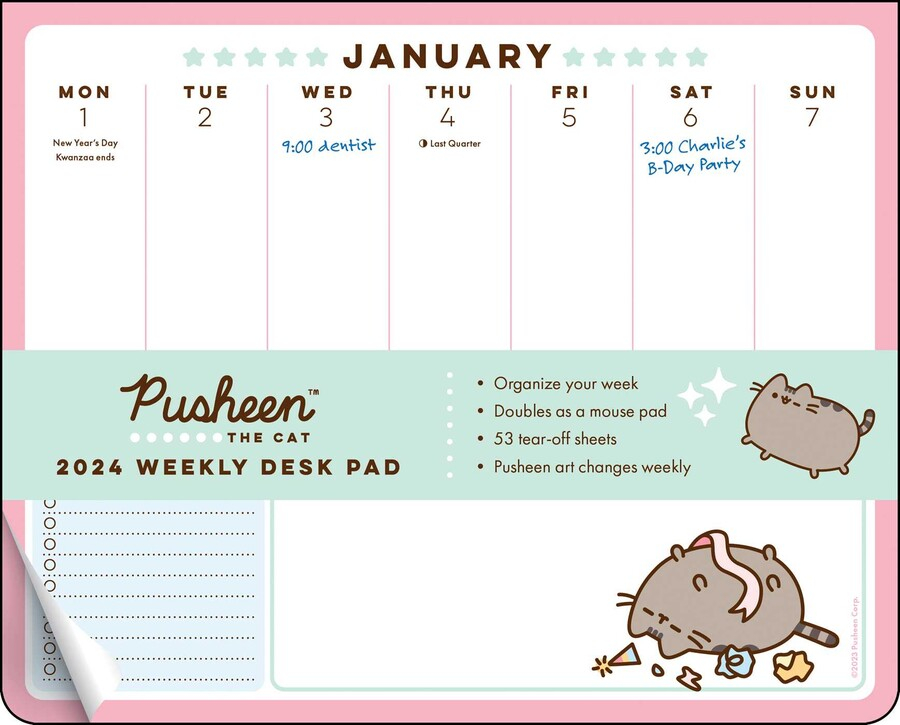 Desk Pad Calendar 2024