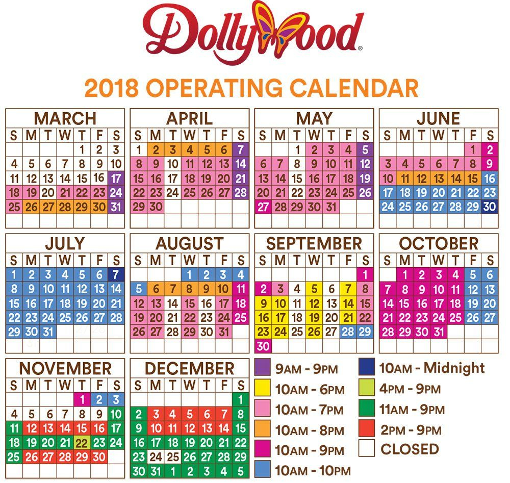 Dollywood Calendar 2024