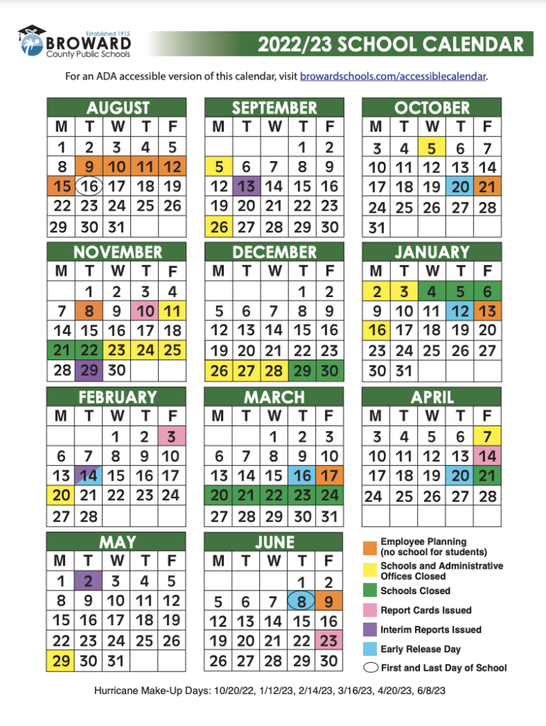 2024 And 2023 School Calendar Palm Beach County