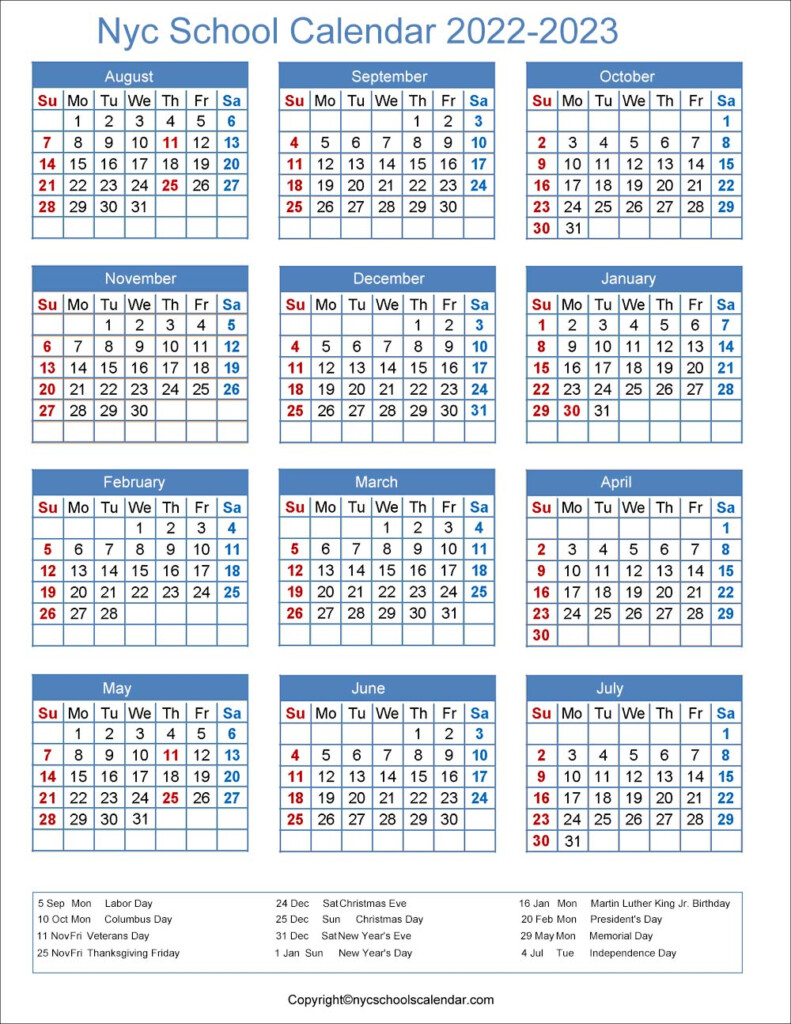 School Calendar 2024 Nyc