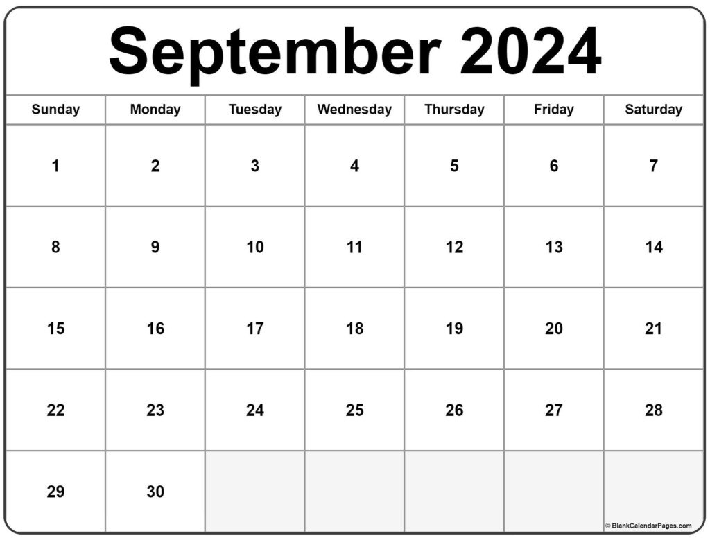 Calendar Sept 2024