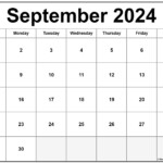 Calendar Sept 2024