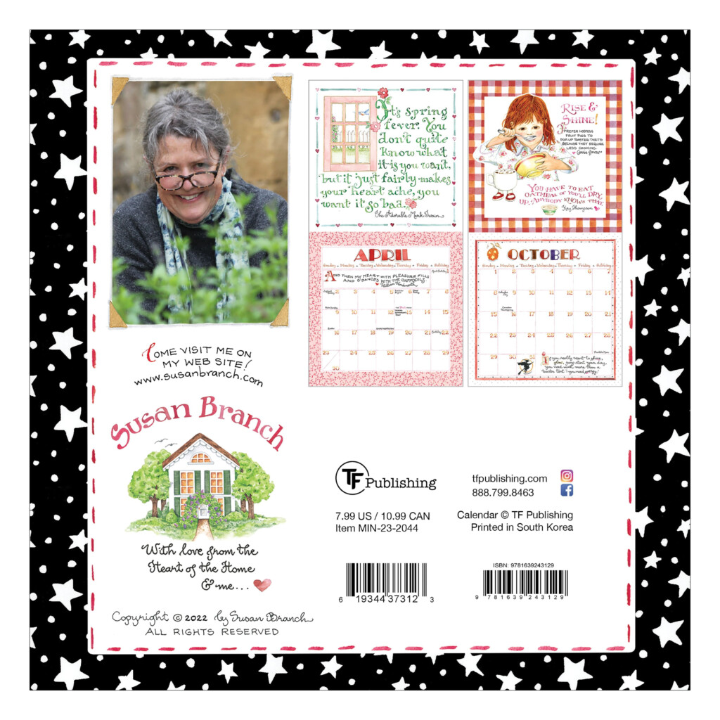 Susan Branch 2024 Wall Calendar