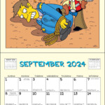 Simpsons Calendar 2024