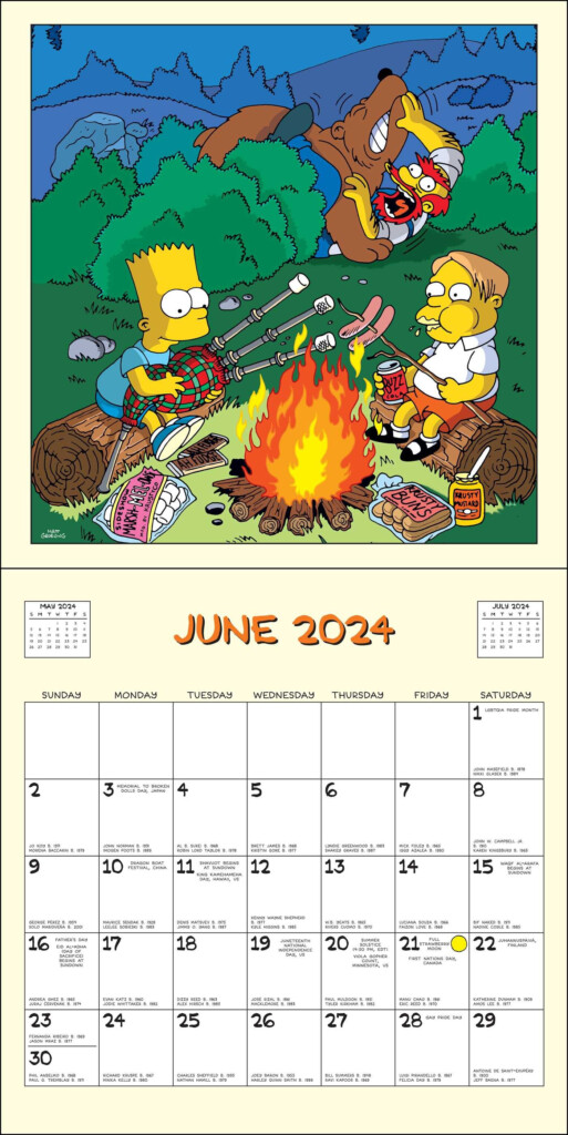 Simpsons Calendar 2024 2024 Calendar Printable