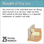 Thoughts Of Dog Calendar 2024