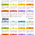 2024 And 2023 Calendar With Holidays Printable