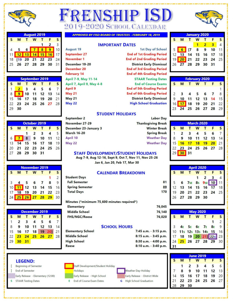 Fisd Calendar 2024-25