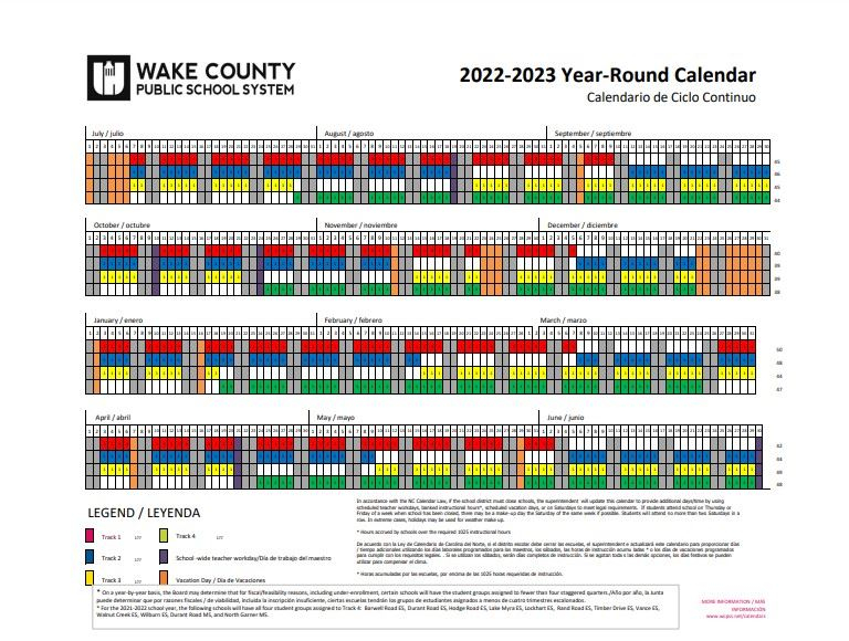 Wake County School Calendar 2024-25